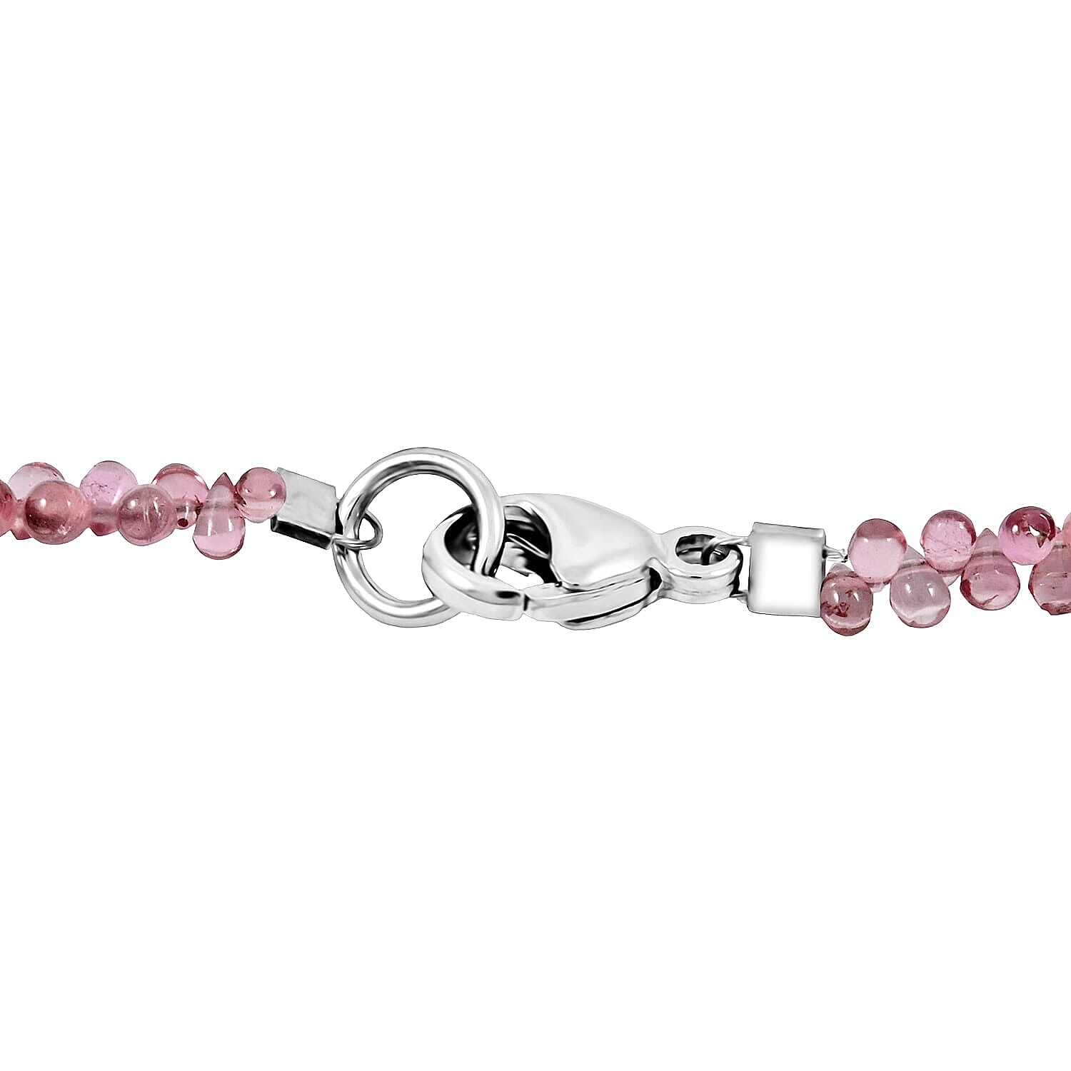 Certified & Appraised Rhapsody 950 Platinum AAA Morro Redondo Pink Tourmaline Beaded Graduation Necklace 18 Inches 40.00 ctw