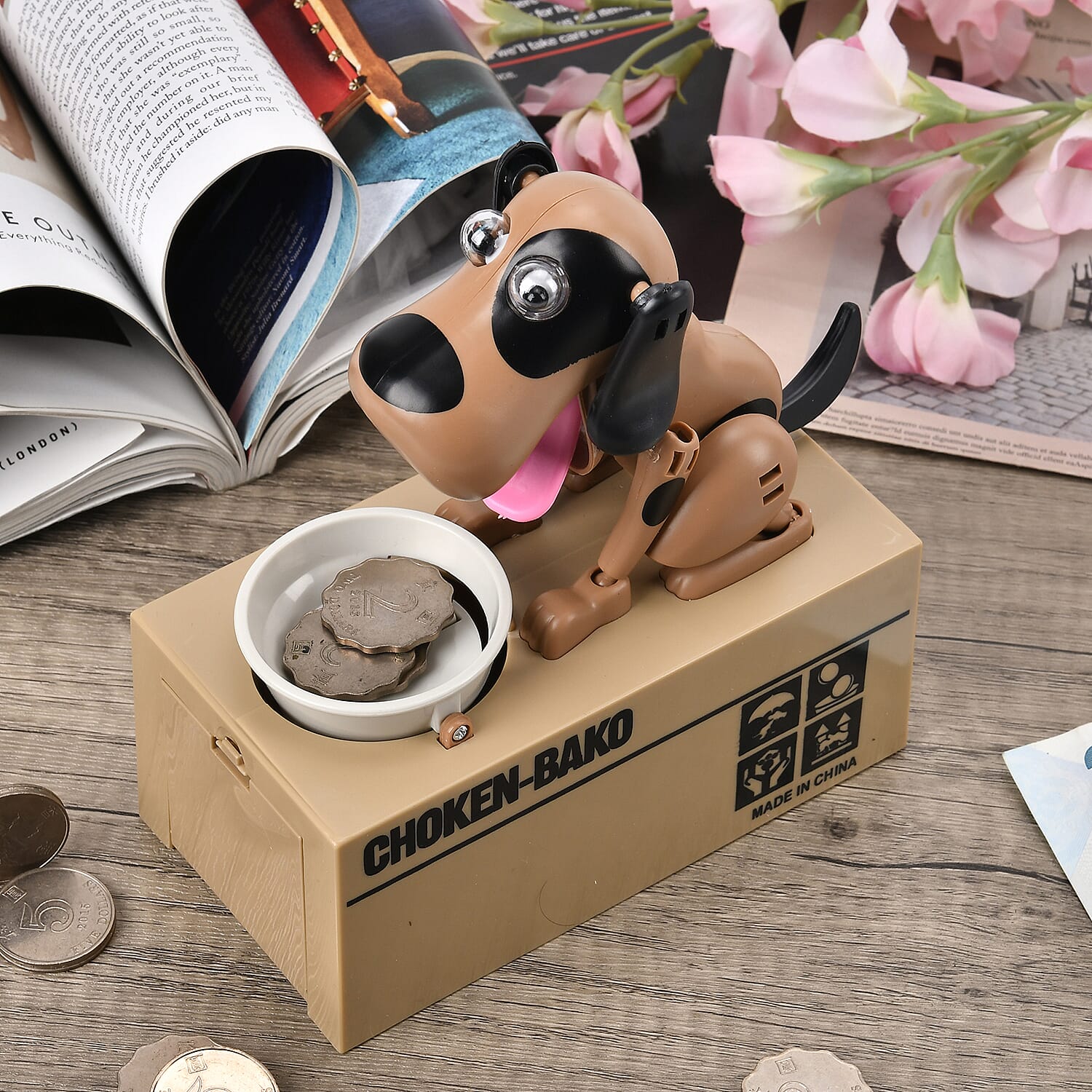 Brown Dog Piggy Bank