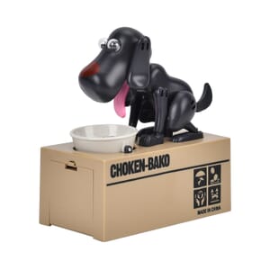 Black Dog Piggy Bank