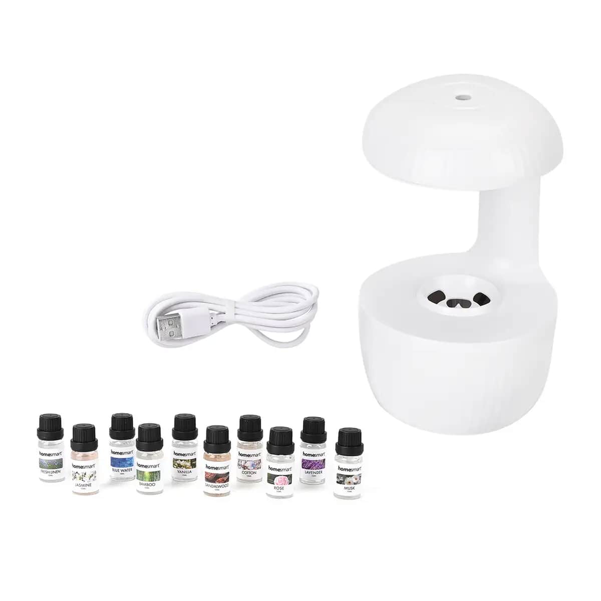 Homesmart Portable Aroma Humidifier with 10 Essential Oil (500ml Capacity) image number 0