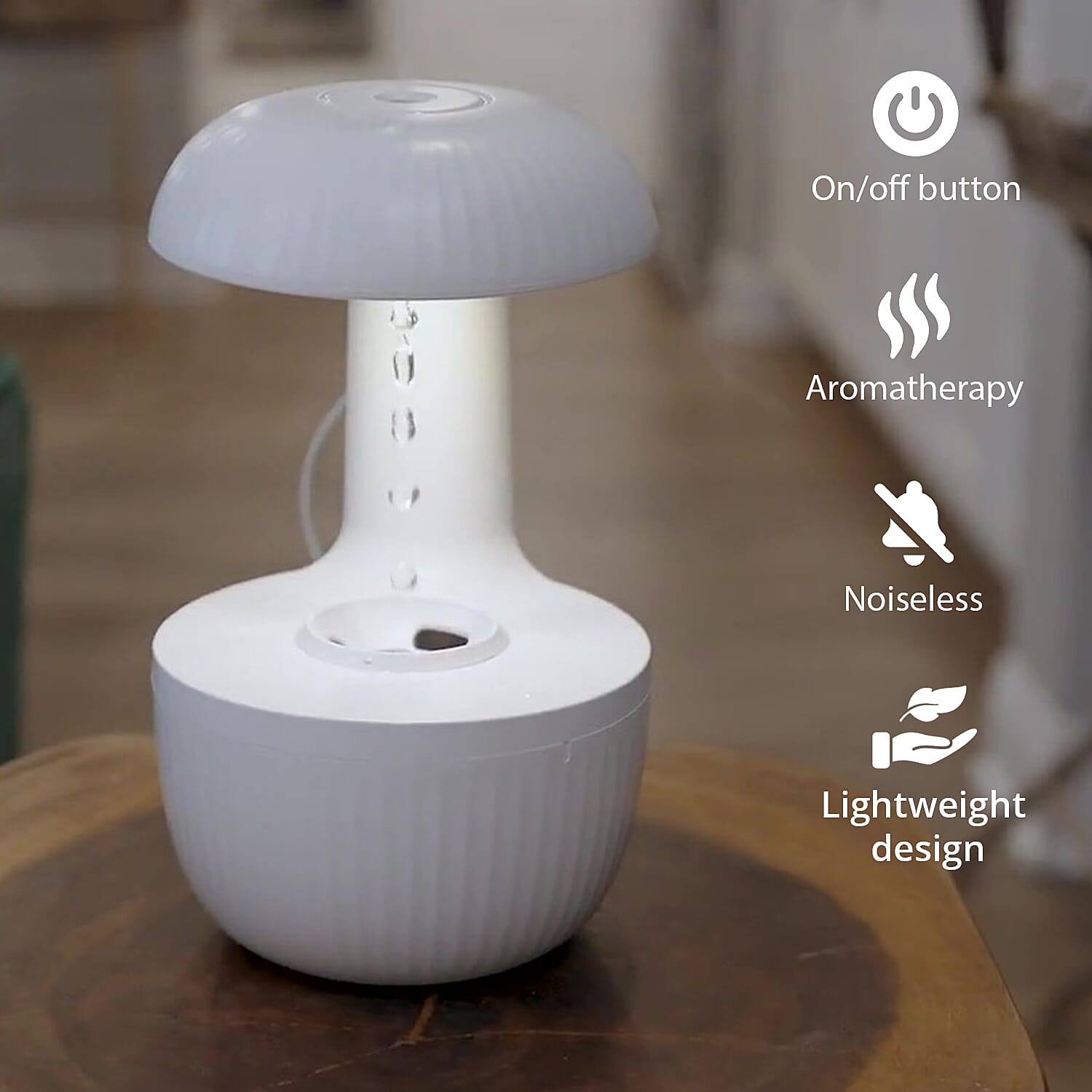 Homesmart Portable Aroma Humidifier with 10 Essential Oil (500ml Capacity)