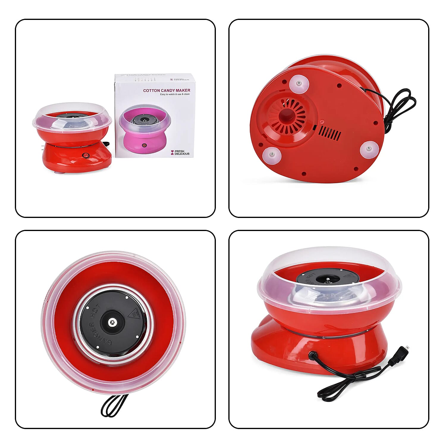Red Color Mini Cotton Candy Machine