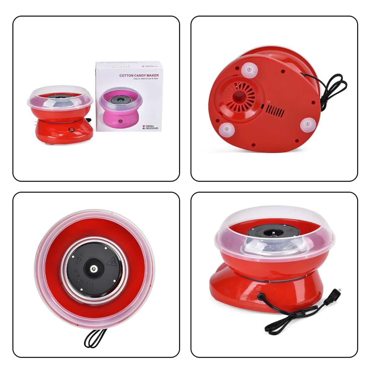Red Color Mini Cotton Candy Machine image number 6