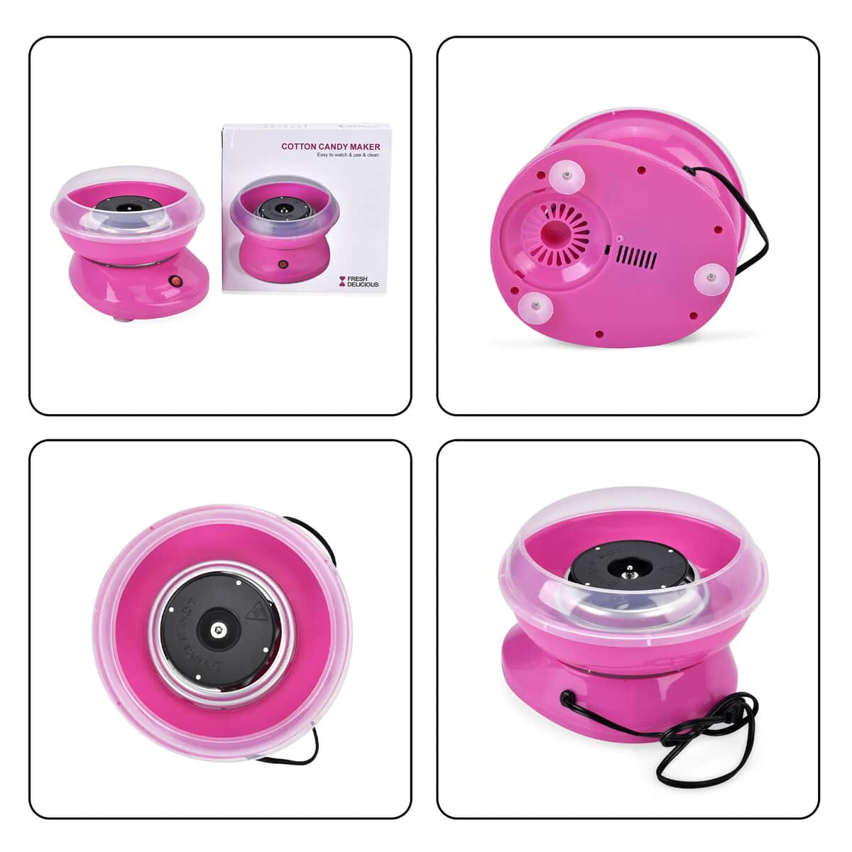 Pink Color Mini Cotton Candy Machine image number 6