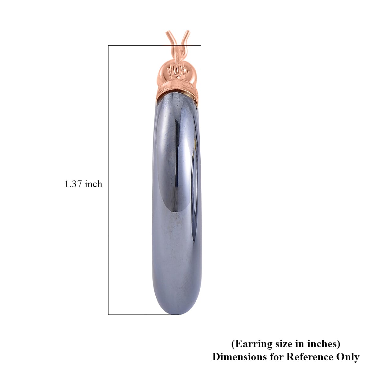 Terahertz Hoop Earrings in Vermeil Rose Gold Over Sterling Silver 63.70 ctw image number 4