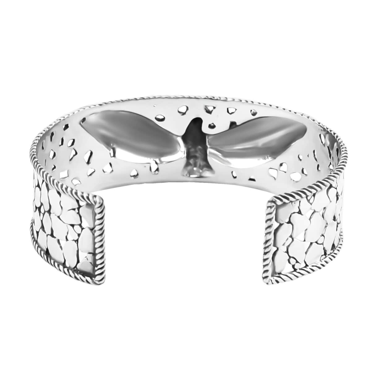 Bali Legacy Sterling Silver Eagle Cuff Bracelet (7.25 In) 26.50 Grams image number 4