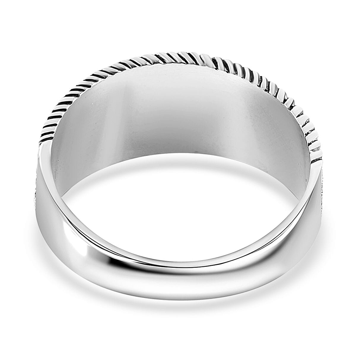 Bali Legacy Sterling Silver Crocodile Ring (Size 9.0) 4.70 Grams image number 4