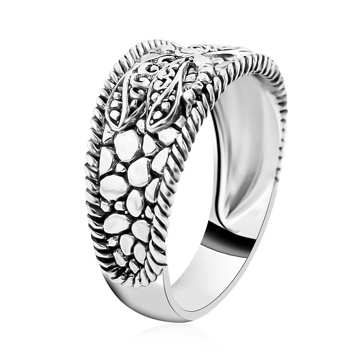 Bali Legacy Sterling Silver Dragonfly Ring (Size 10.0) 4.70 Grams image number 3