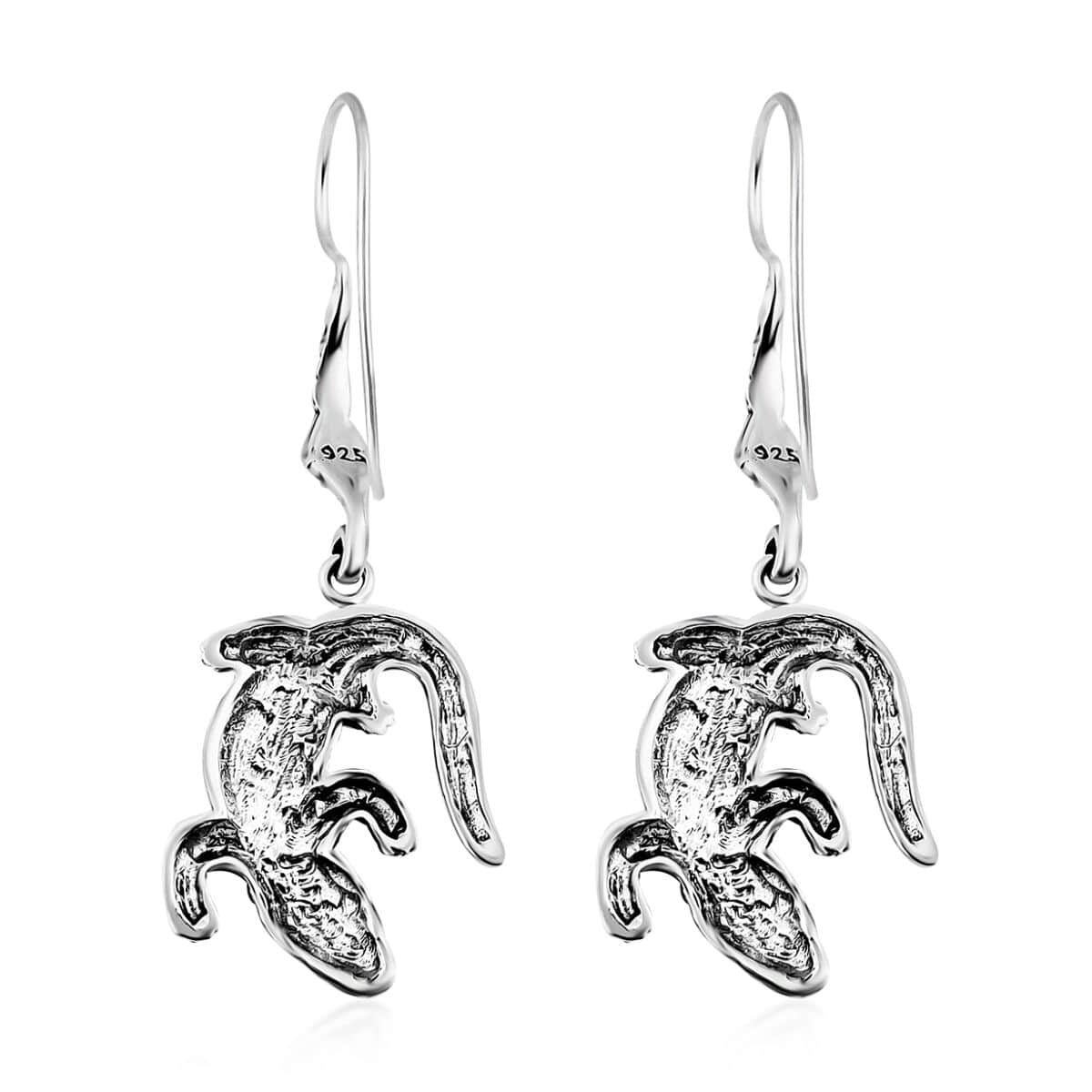 Bali Legacy Crocodile Earrings in Sterling Silver 7.45 Grams image number 2