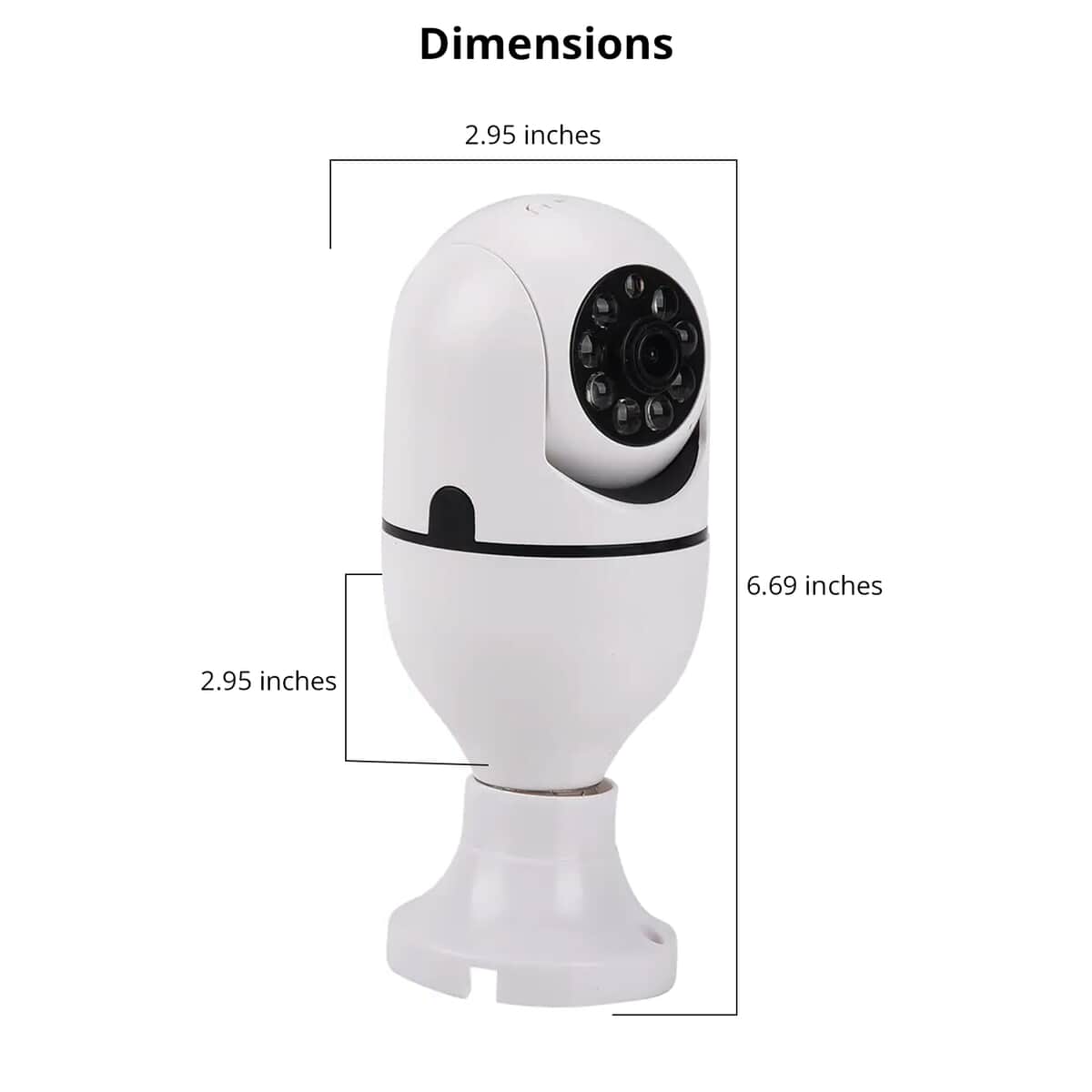 Wireless Camera Bulb with Two Way Communication, Night Vision, 360 Degree View and Notification image number 6