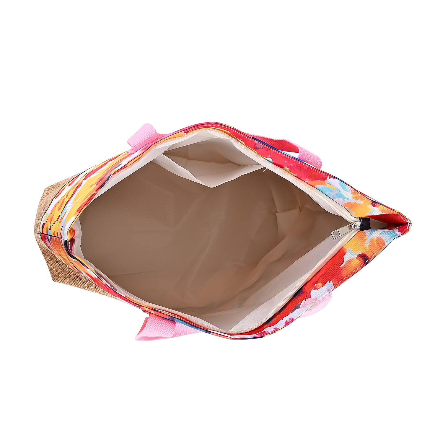Set of 2 Artistic Flower Pattern Tote Bag