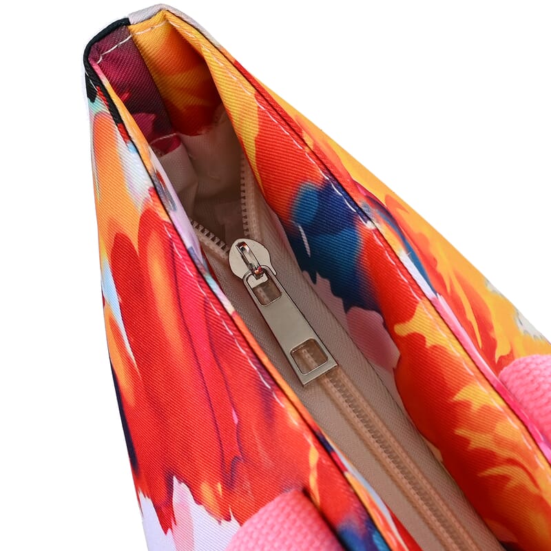 Set of 2 Artistic Flower Pattern Tote Bag