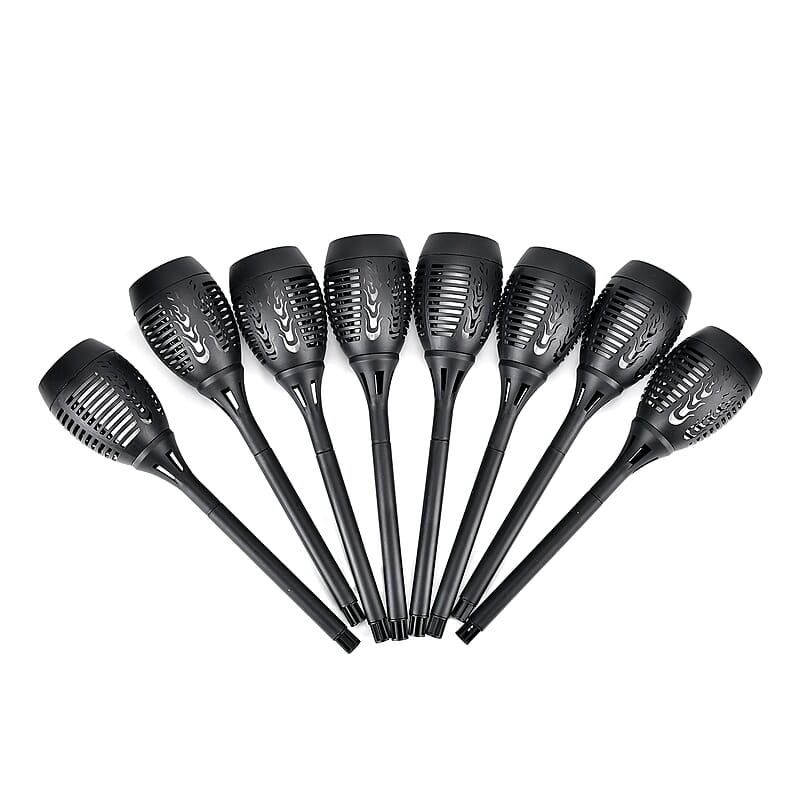 Set of 8pc Solar Dancing Flame Torch Light