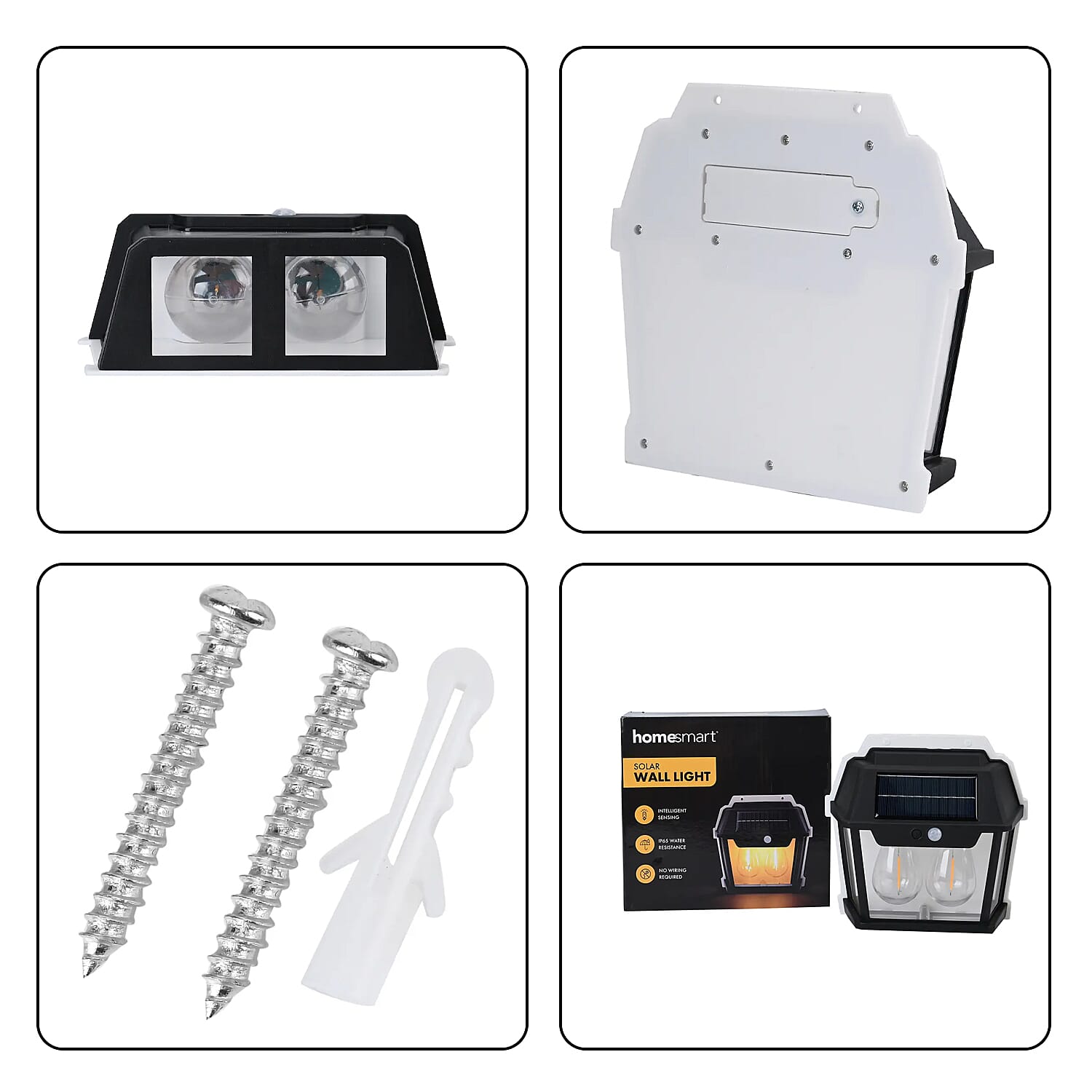 Homesmart Solar 2 Bulb Wall LED Light