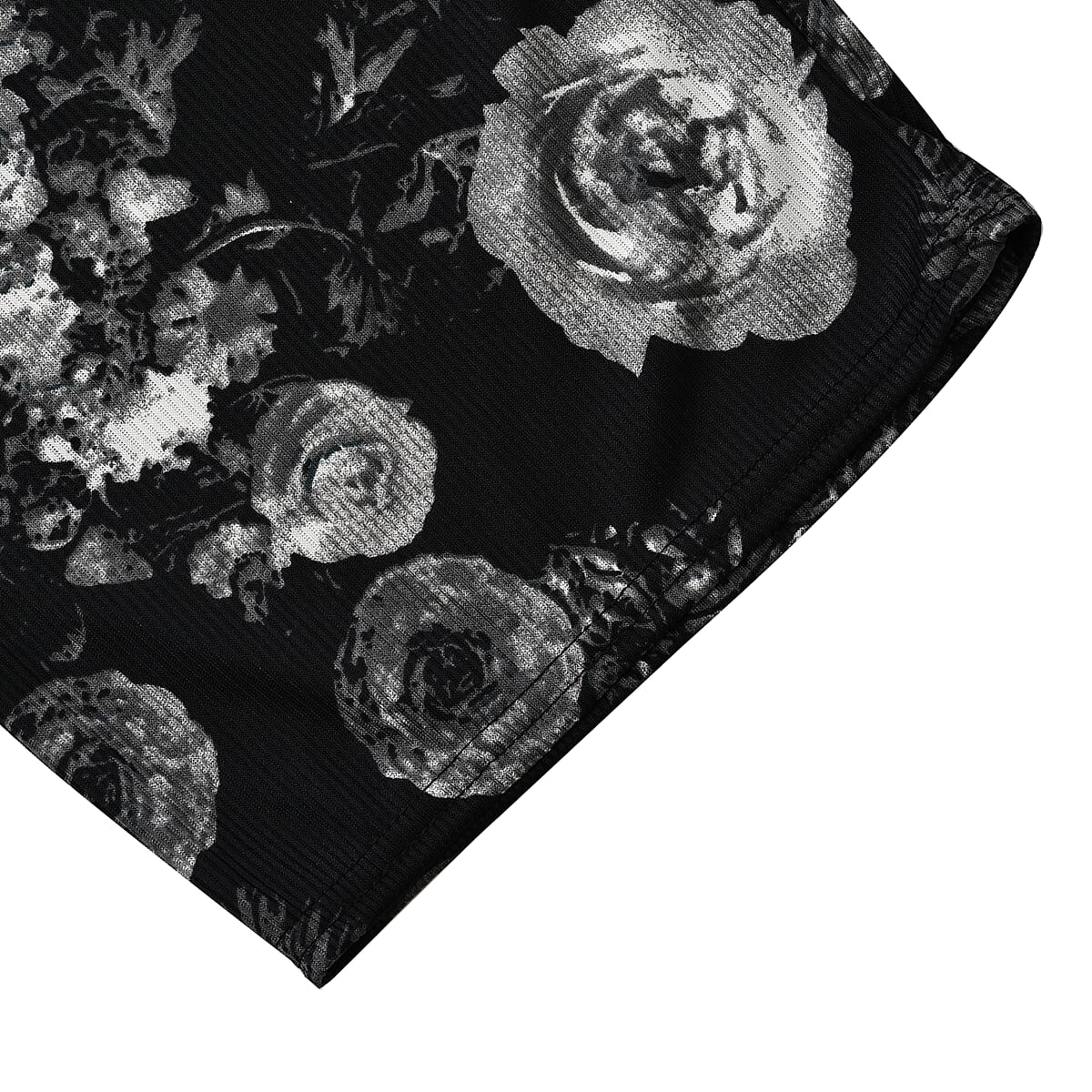 Set of 2 Blue and Geometric Rib Knit Stretch Lounge Pants - One Size Fits Most image number 7