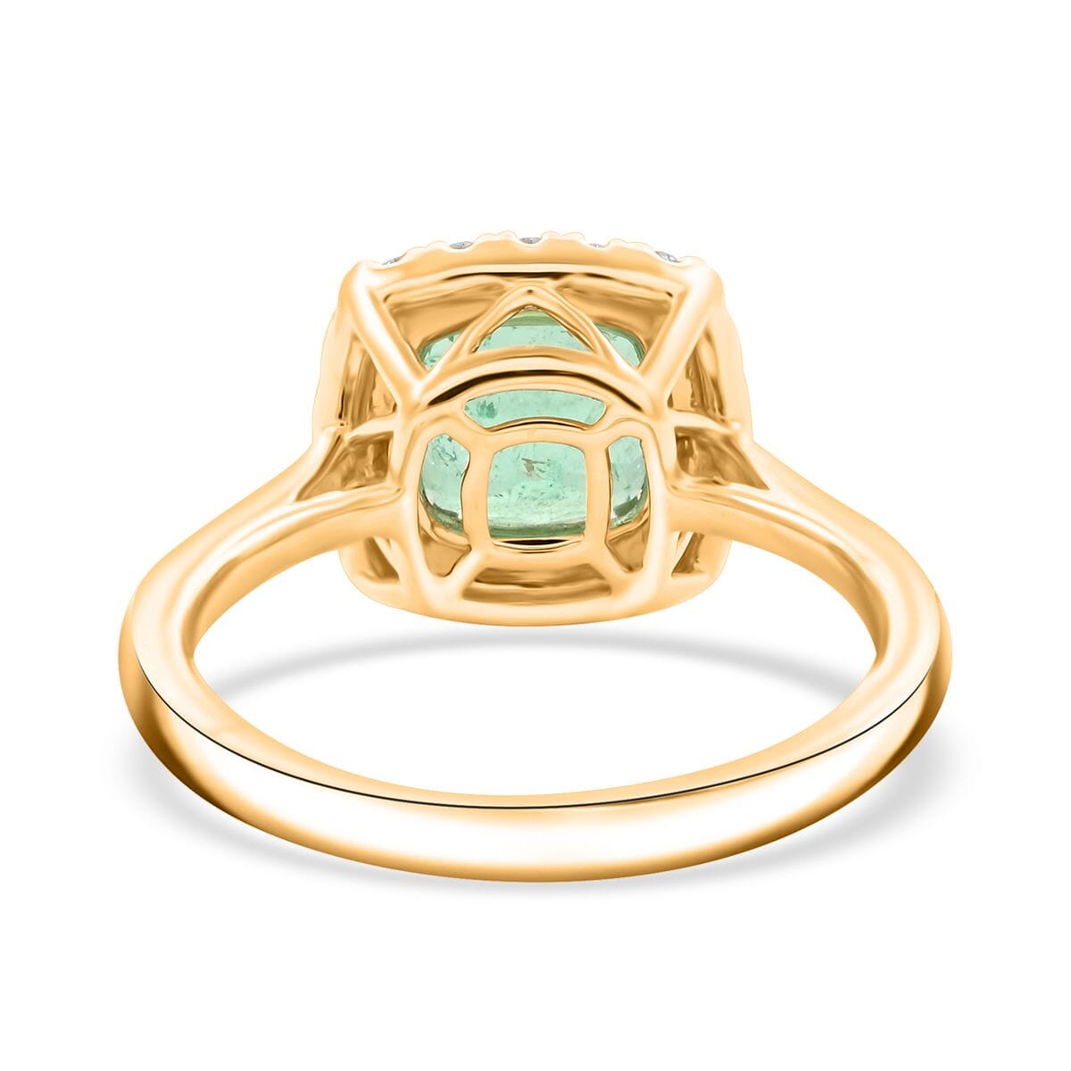 Iliana AAA Boyaca Colombian Emerald and G-H SI Diamond 2.95 ctw Ring in 18K Yellow Gold (Size 8.0) 4.85 Grams image number 4