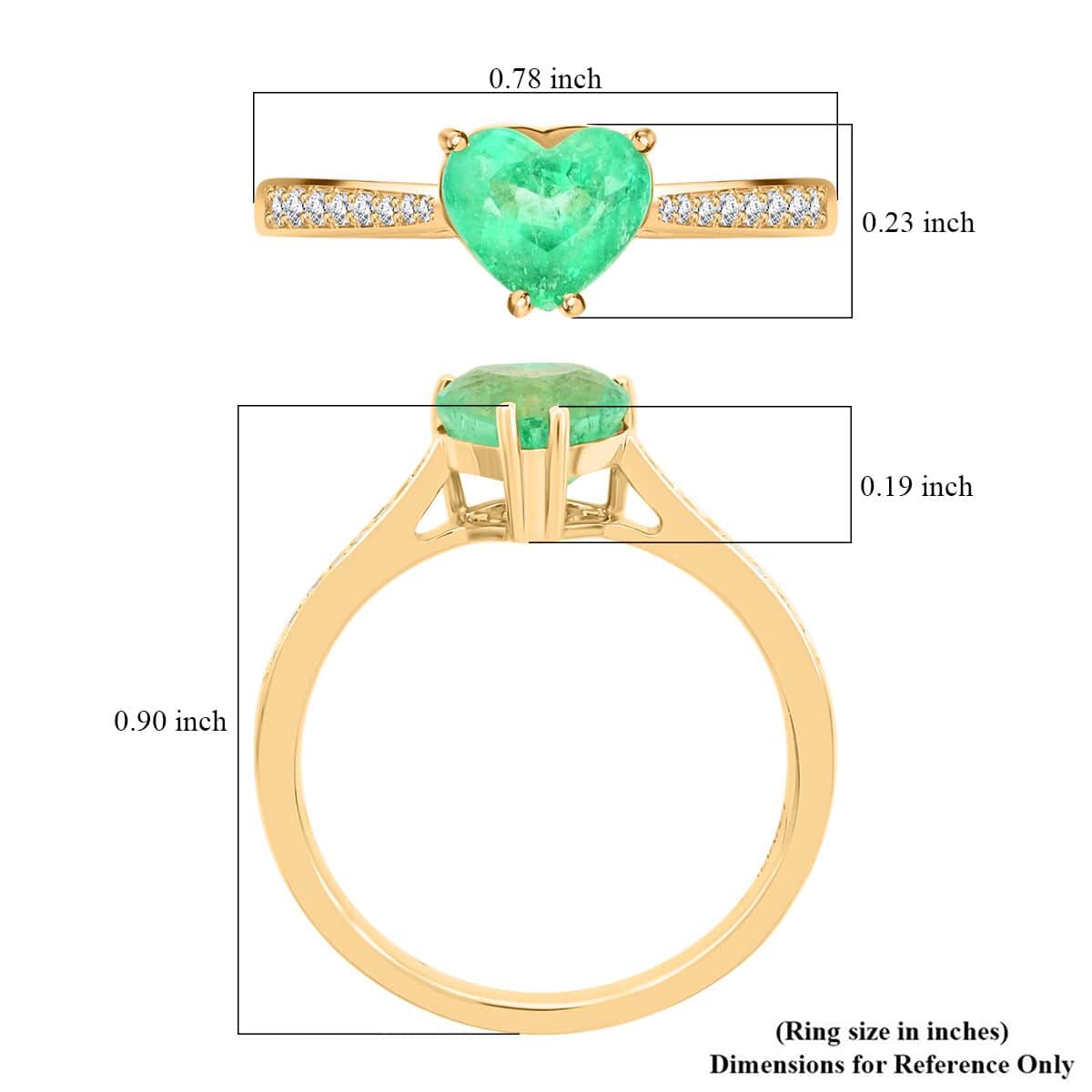 Certified & Appraised Iliana 18K Yellow Gold AAA Boyaca Colombian Emerald and G-H SI Diamond Ring (Size 8.0) 1.70 ctw image number 5