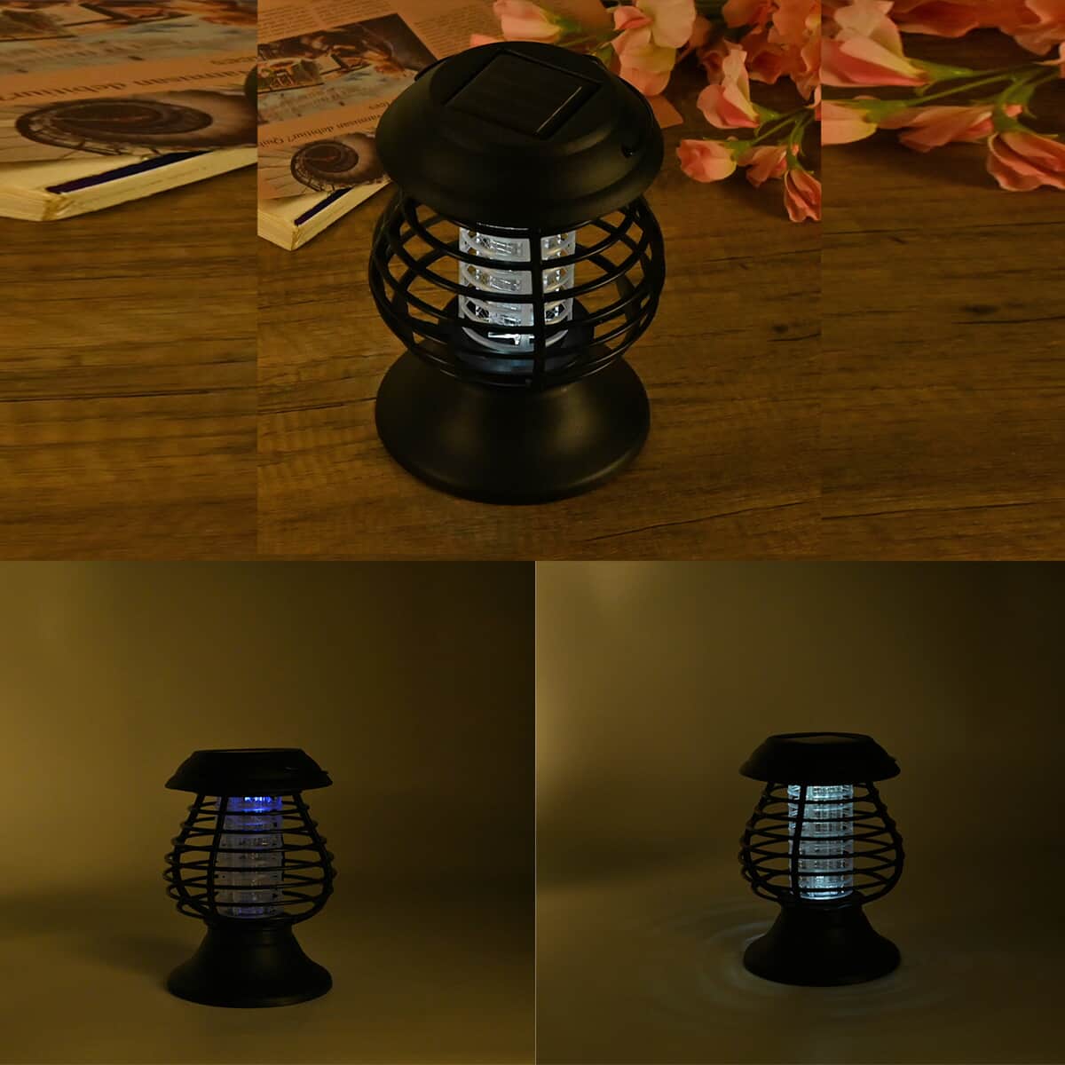 Solar Powered 2-in-1 Bug Zapper (Built-in AA NI-MH 600MAH 1.2V Battery) image number 1