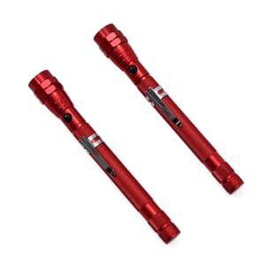 Homesmart Set of 2 Flexible 3LED Flashlight with Magnetic - Red