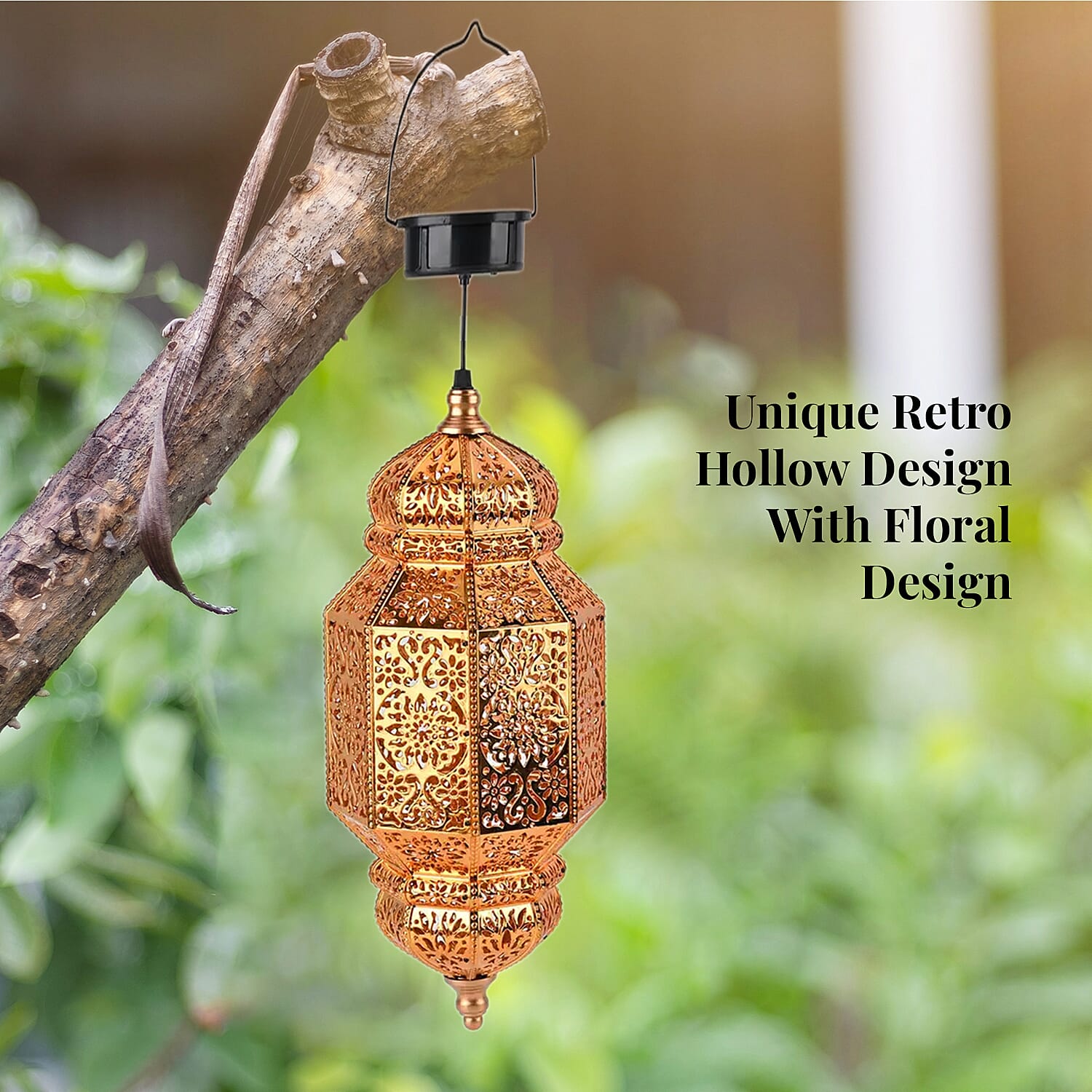 Solar Lights Outdoor Hanging Lantern (600 mAh)
