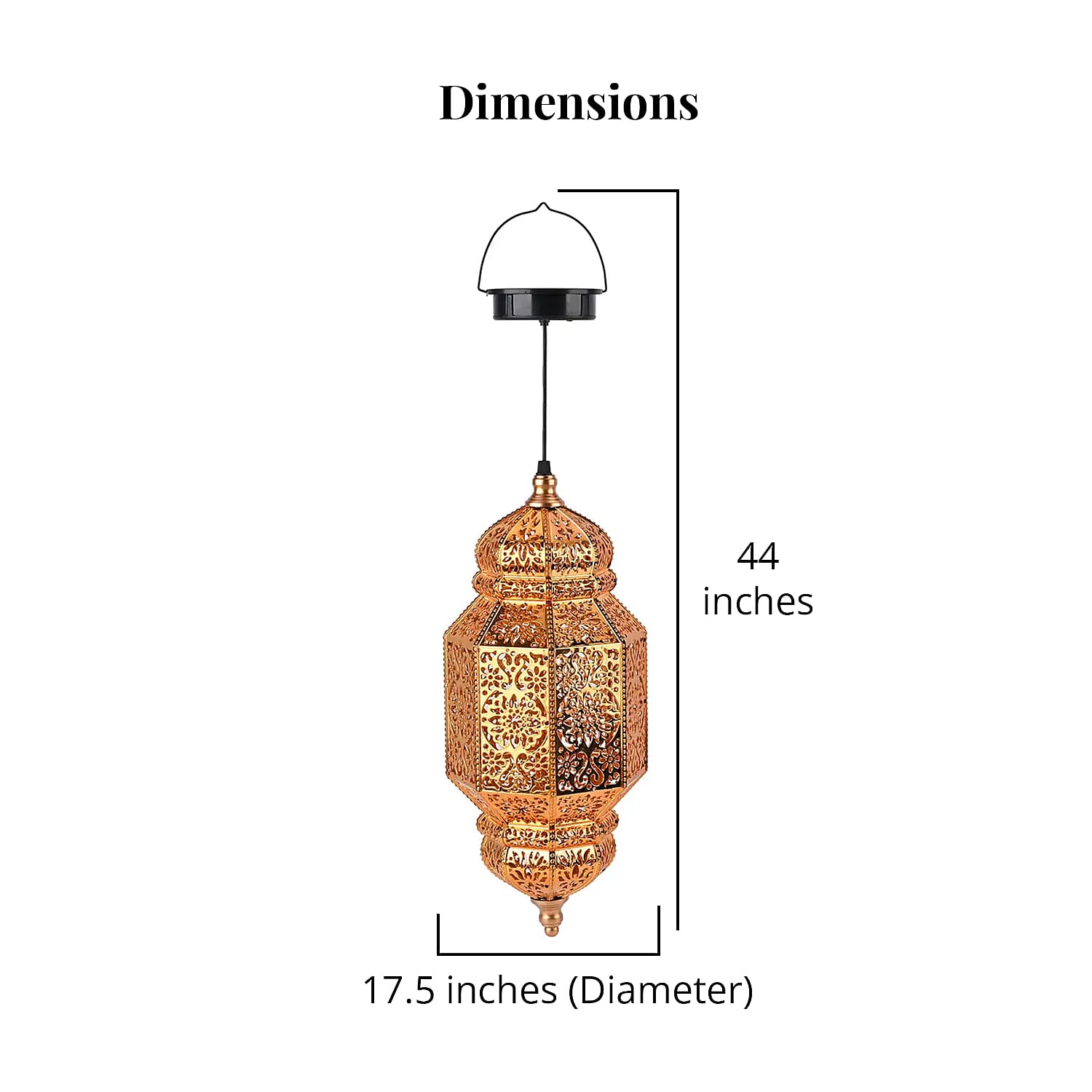 Solar Lights Outdoor Hanging Lantern (600 mAh)