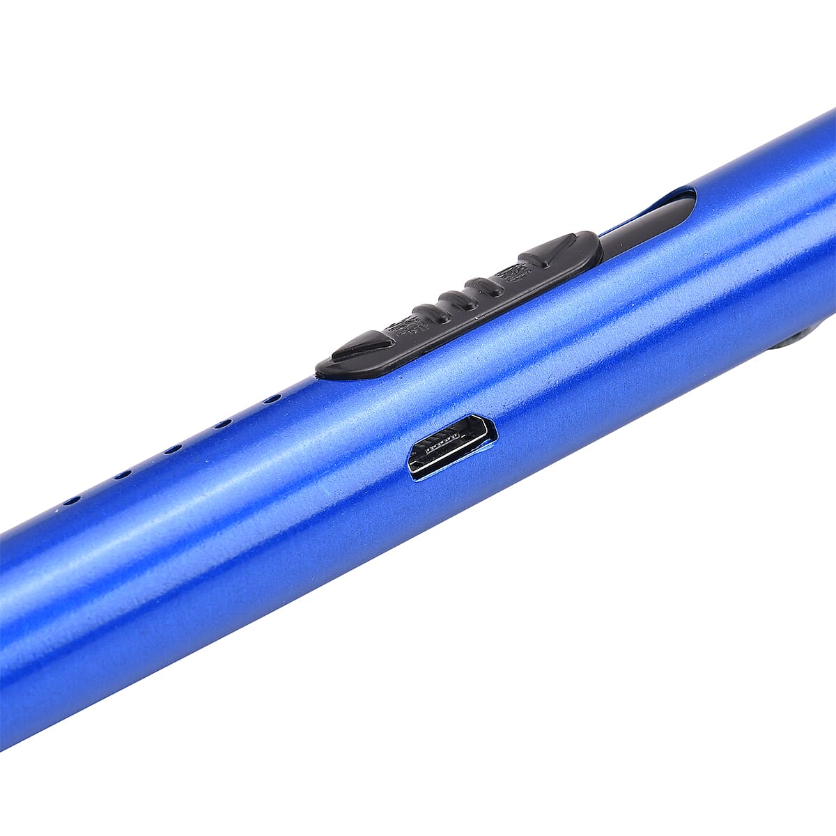 Blue Electric Arc Lighter with USB Charging, Flameless Windproof and LED Battery Display (220 mAh) image number 4