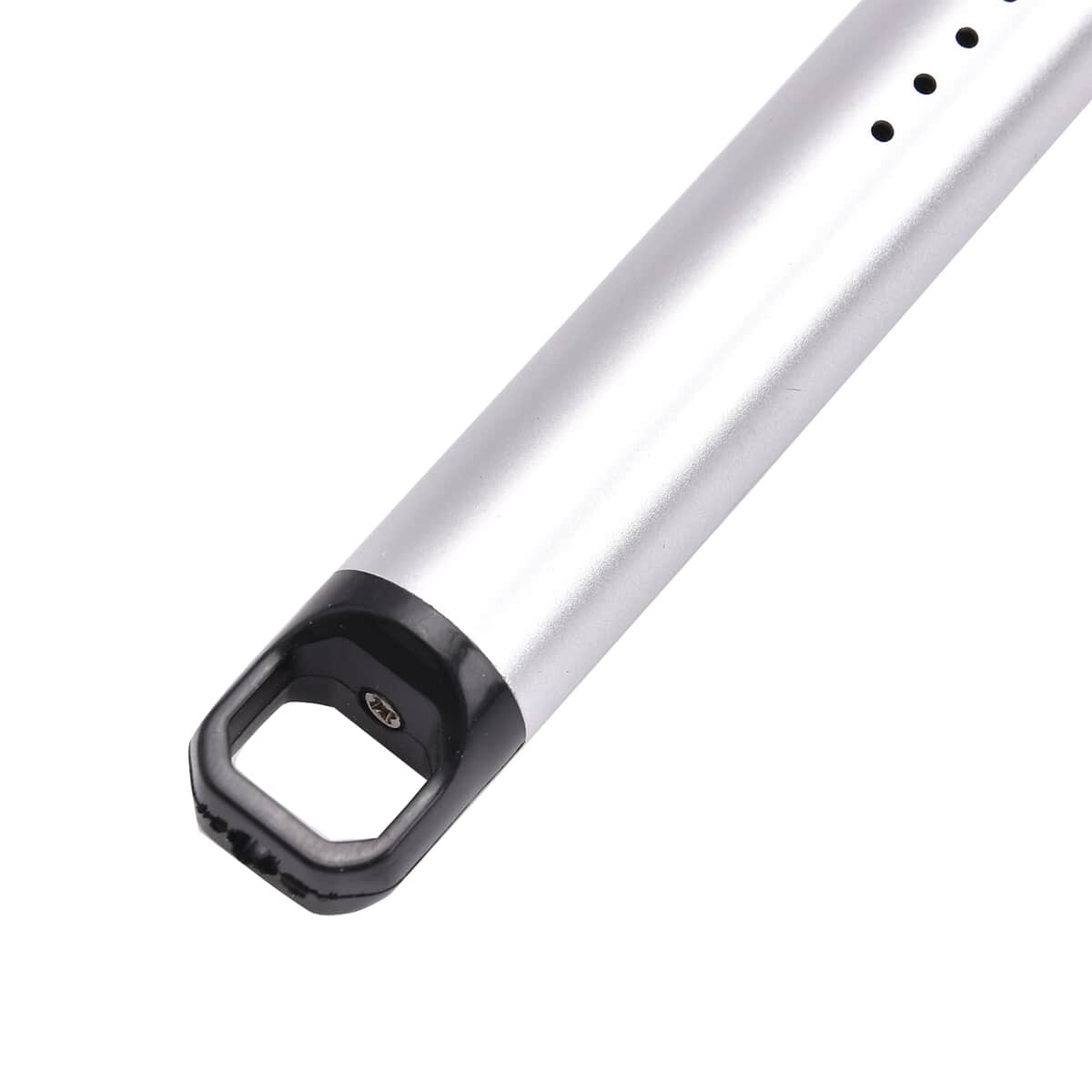 Silver Color Electric Arc Lighter with USB Charging, Flameless Windproof and LED Battery Display (220 mAh) image number 3