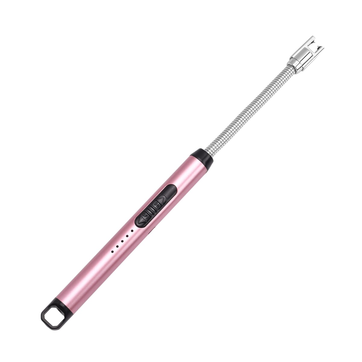 Pink Electric Arc Lighter with USB Charging, Flameless Windproof and LED Battery Display (220 mAh) image number 1
