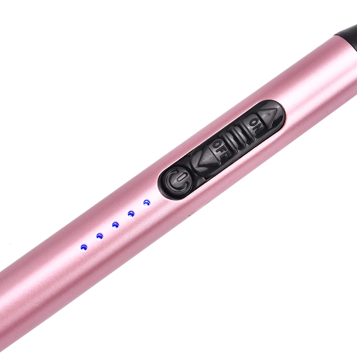 Pink Electric Arc Lighter with USB Charging, Flameless Windproof and LED Battery Display (220 mAh) image number 2
