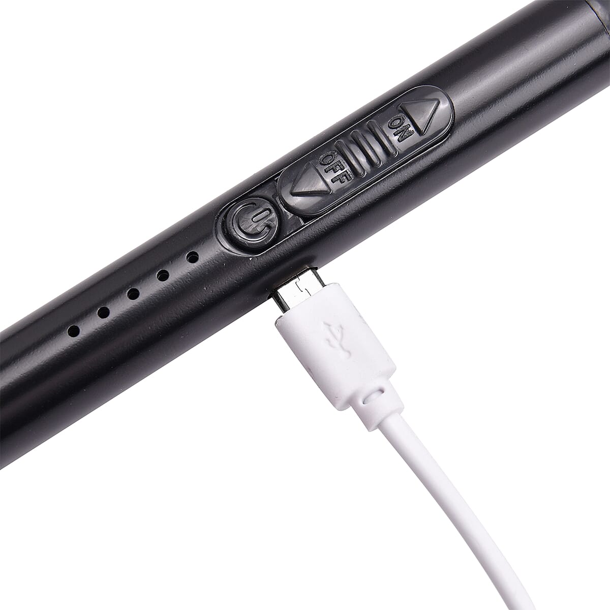 Black Electric Arc Lighter with USB Charging, Flameless Windproof and LED Battery Display (220 mAh) image number 5