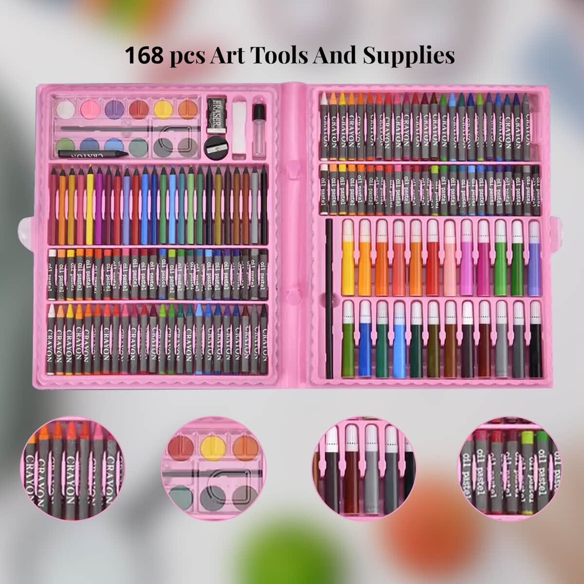 168pcs Drawing Art Set with Storage Case image number 2