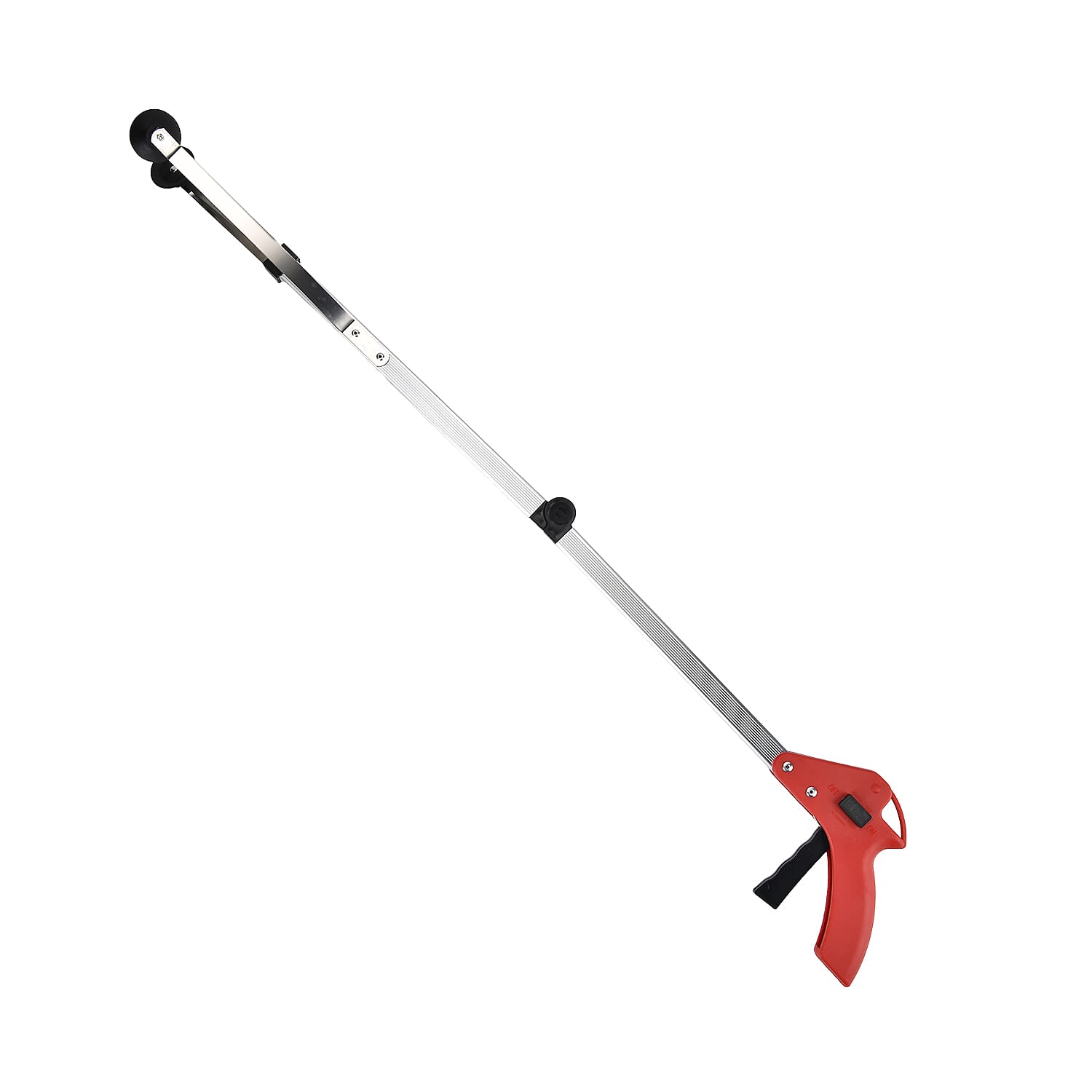 Set of 2 Blue and Red Foldable Long Reach Grabber