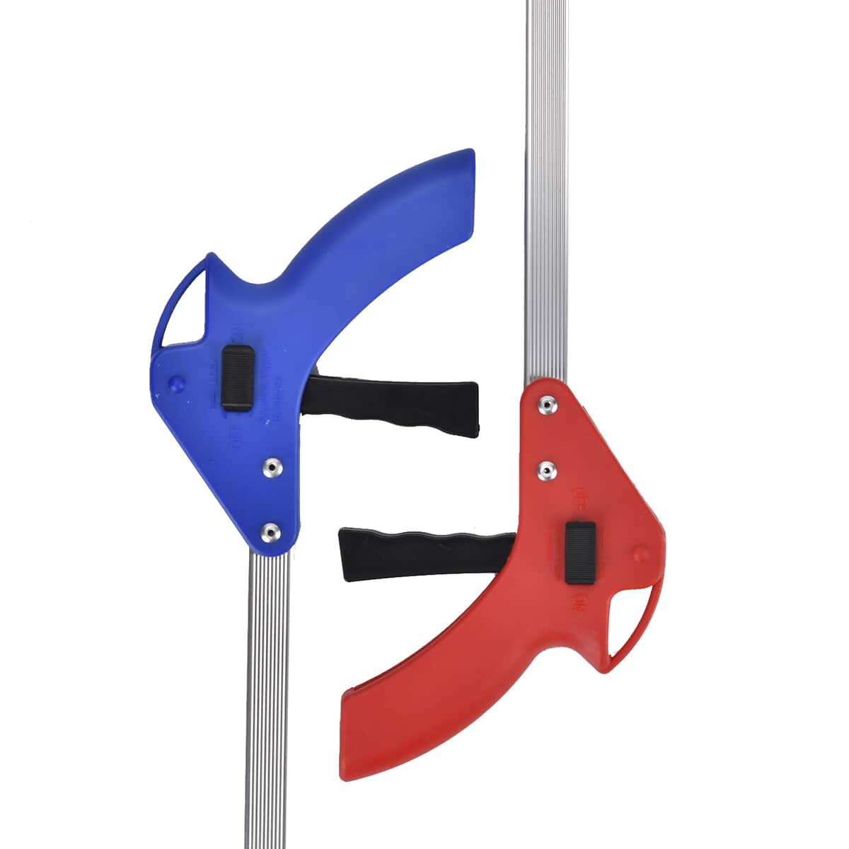 Set of 2 Blue and Red Foldable Long Reach Grabber image number 2