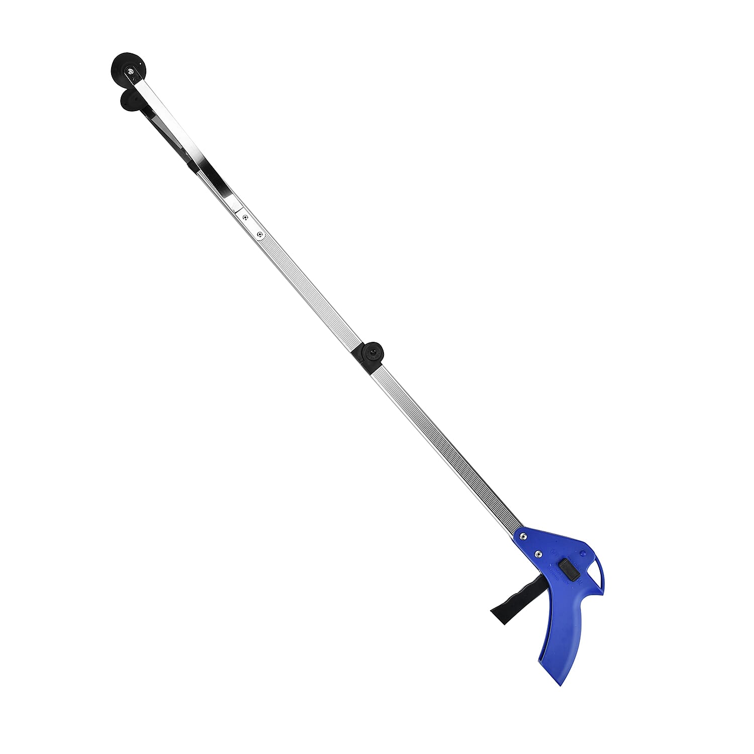 Set of 2 Blue and Red Foldable Long Reach Grabber