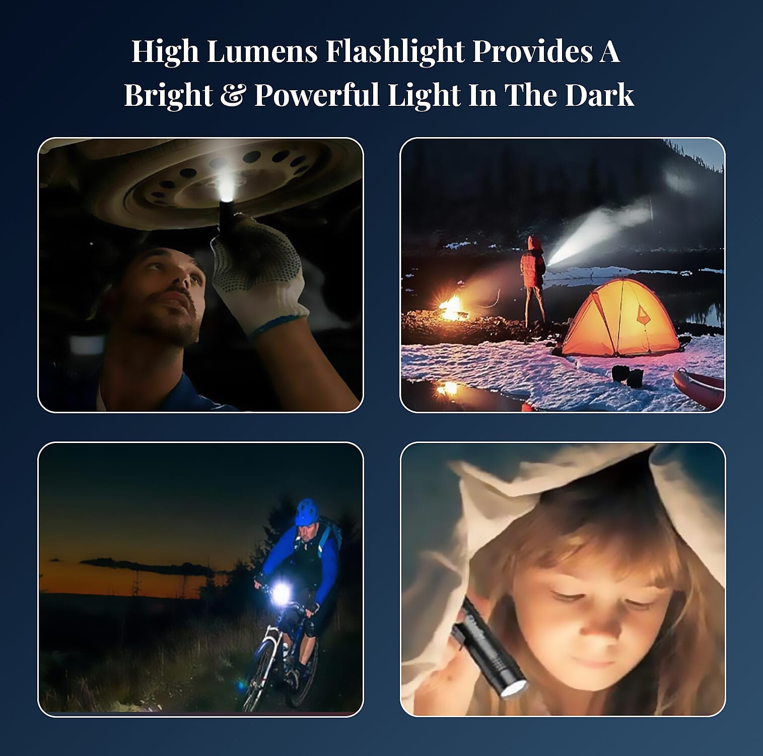 High Performance Flash Light (3 AAA Battery Not Included) (5.5)