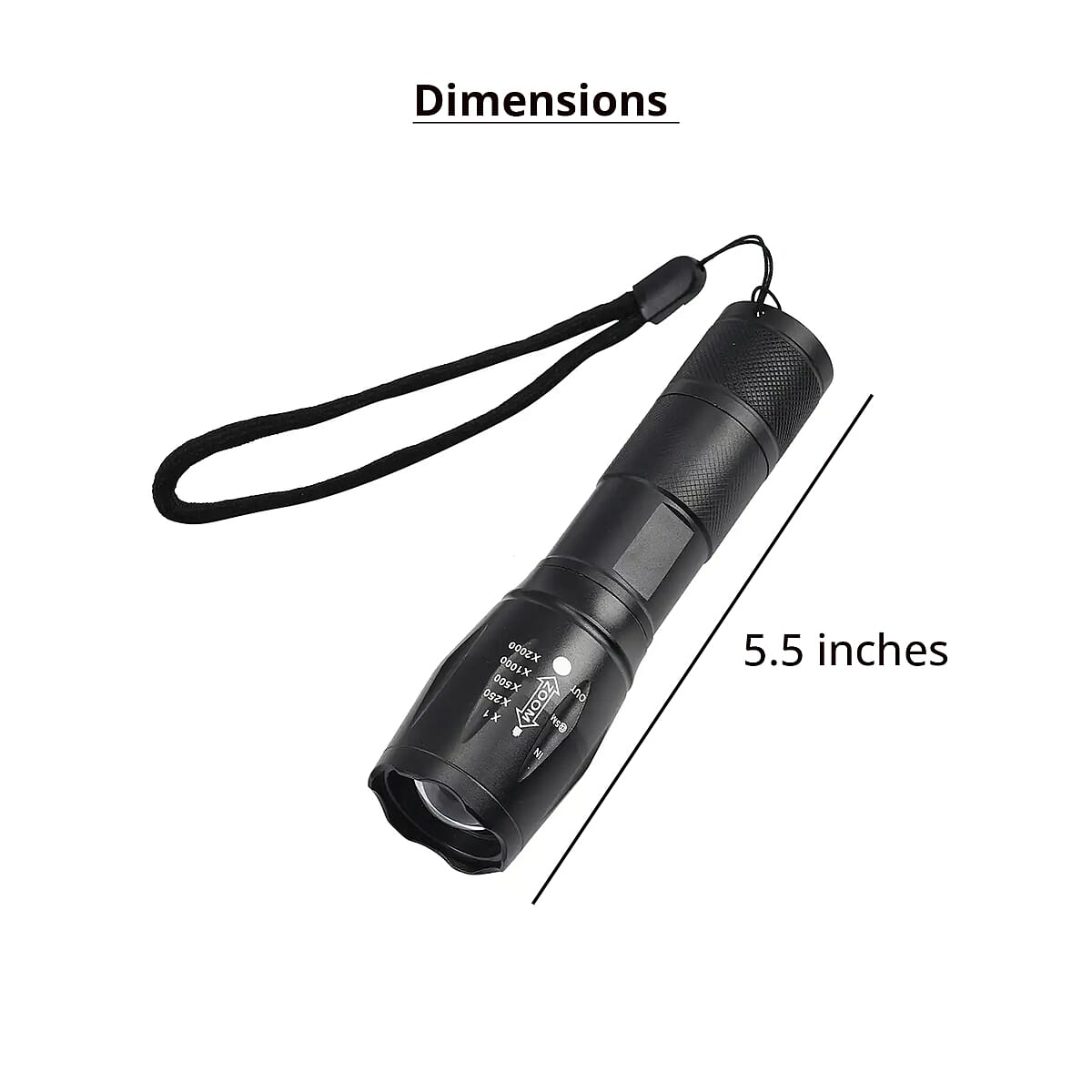 High Performance Flash Light (3 AAA Battery Not Included) (5.5) image number 7