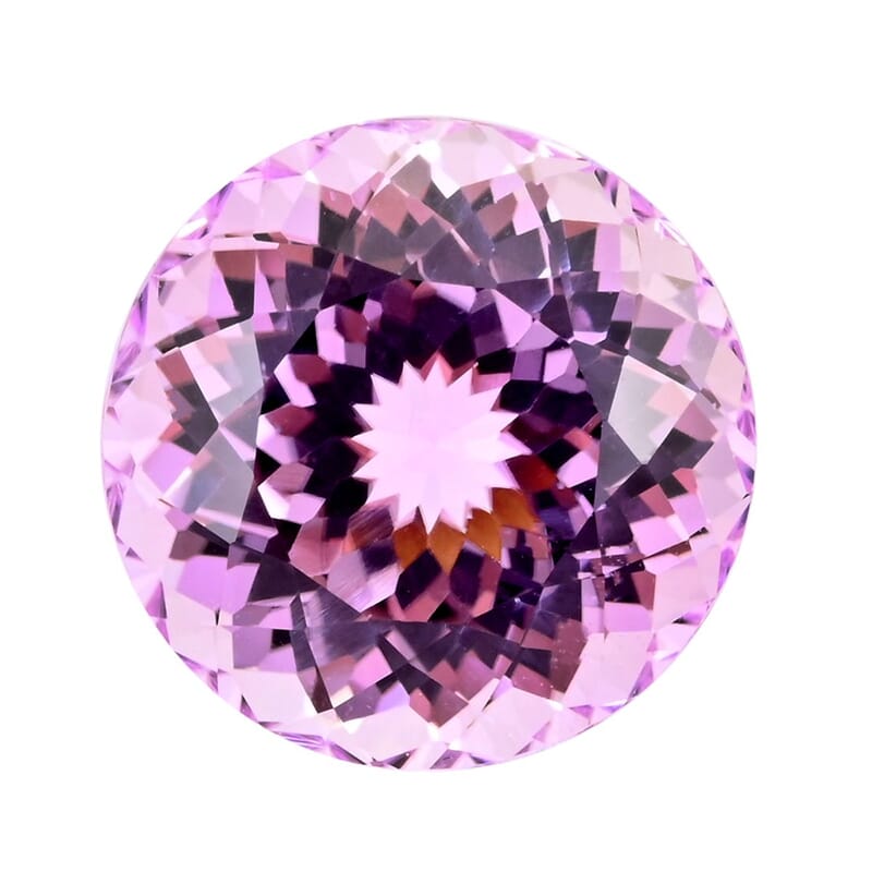 AAAA Martha Rocha Kunzite (Rnd Free Size) 7.00 ctw Loose gemstone