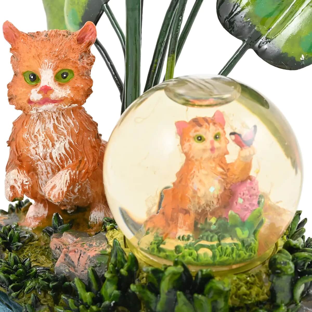 Cat Candle Holder with Water Globe image number 6