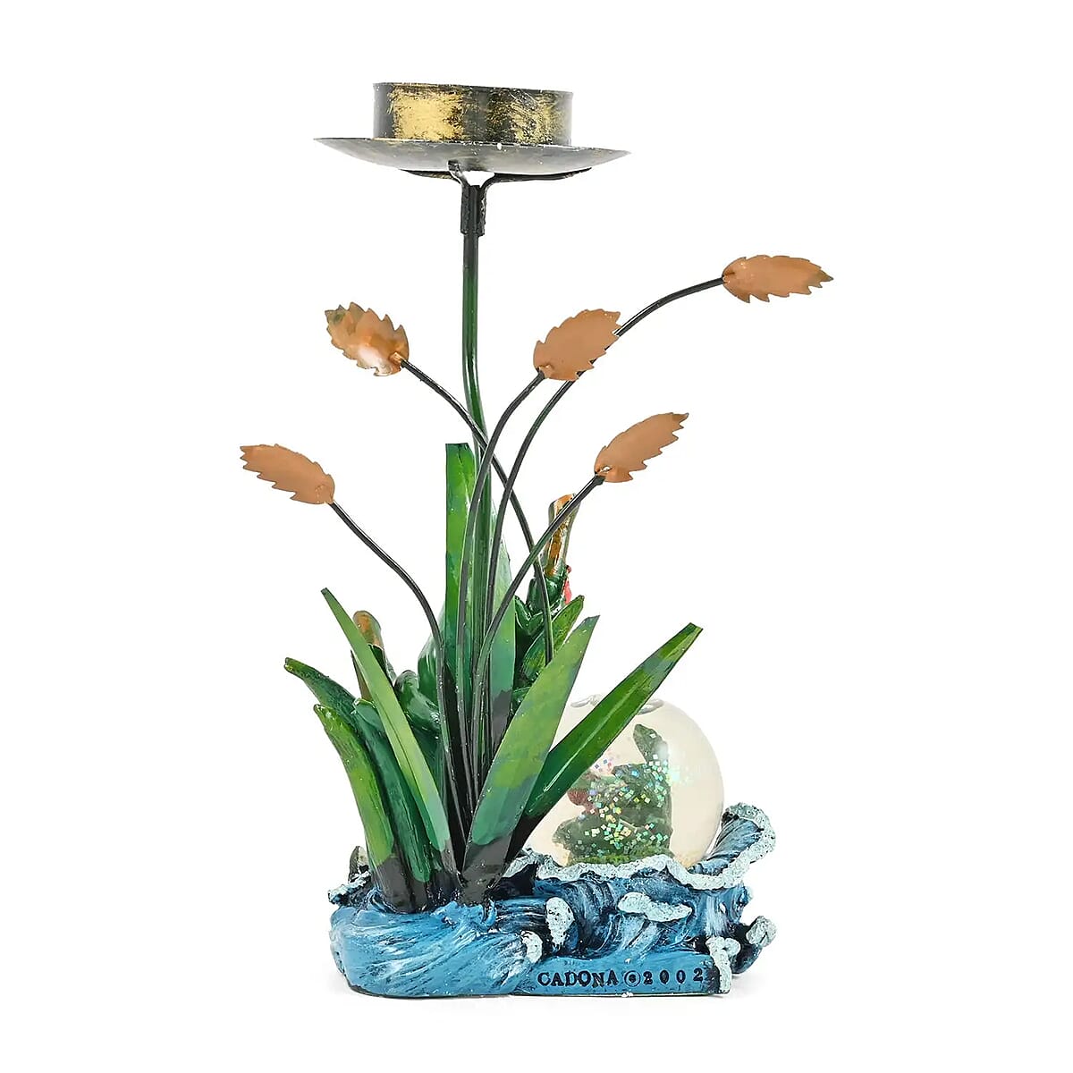 Frog Candle Holder with Water Globe image number 5