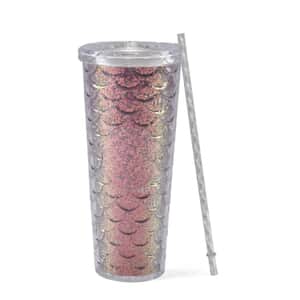 720ML Fish Scale Water Mug - Purple