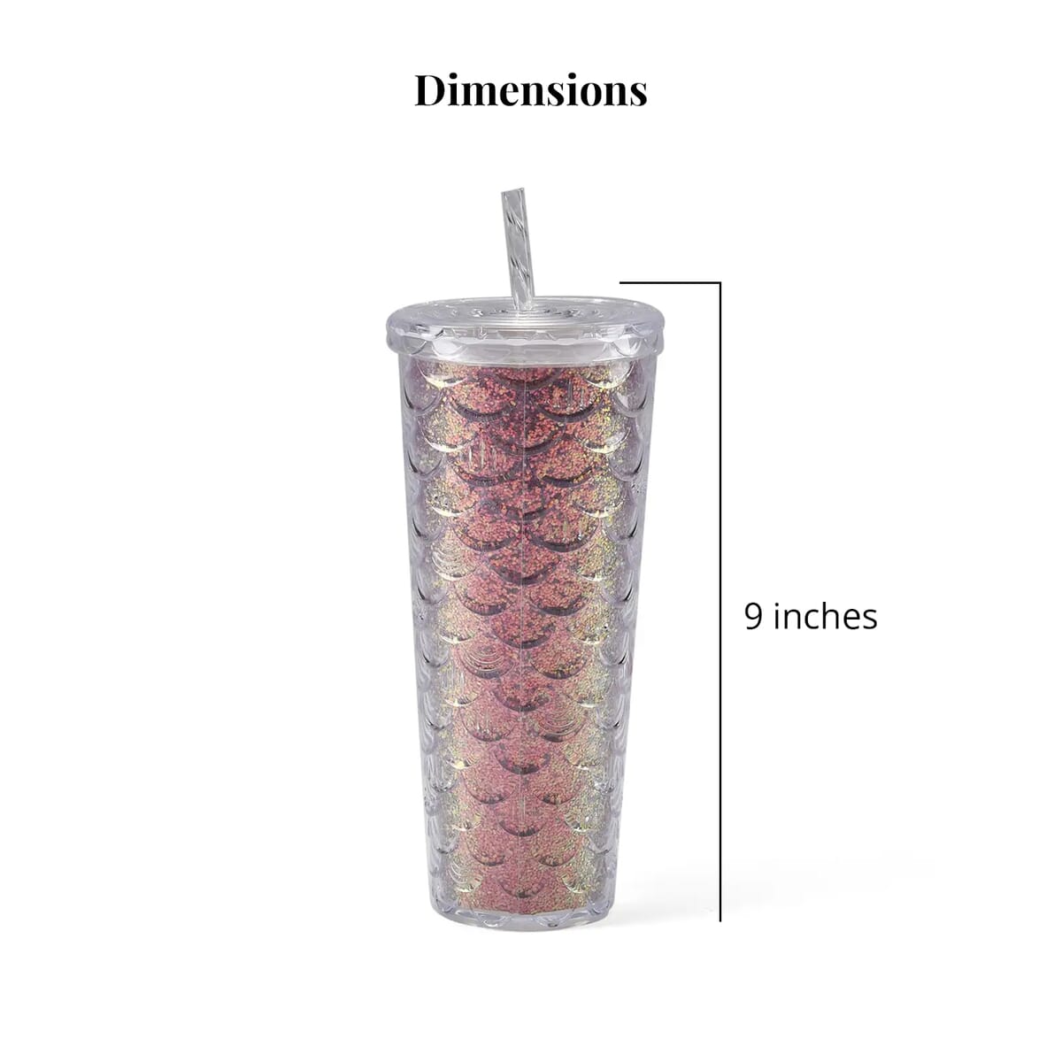 720ML Fish Scale Water Mug - Purple image number 7