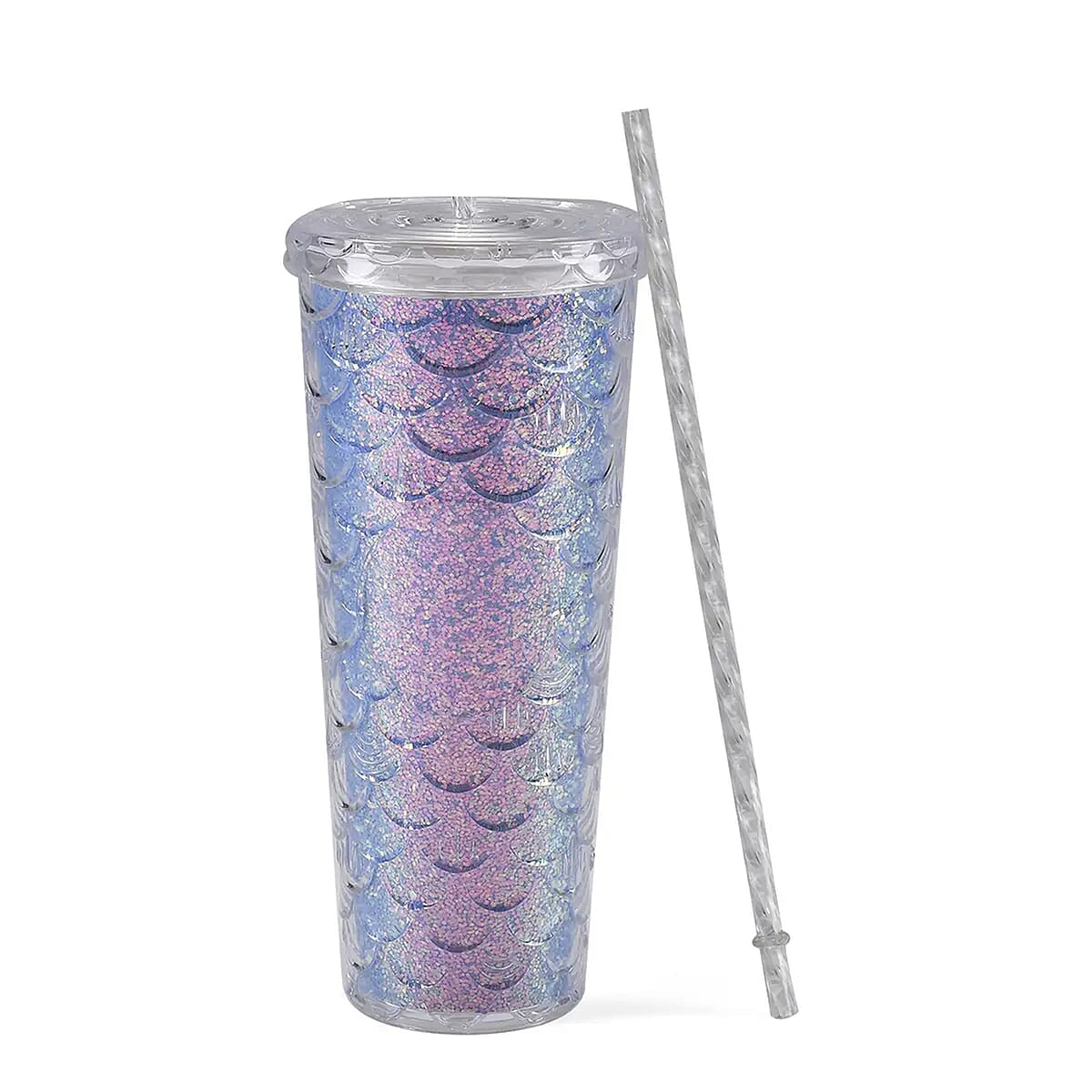 720ML Fish Scale Water Mug - Blue image number 0