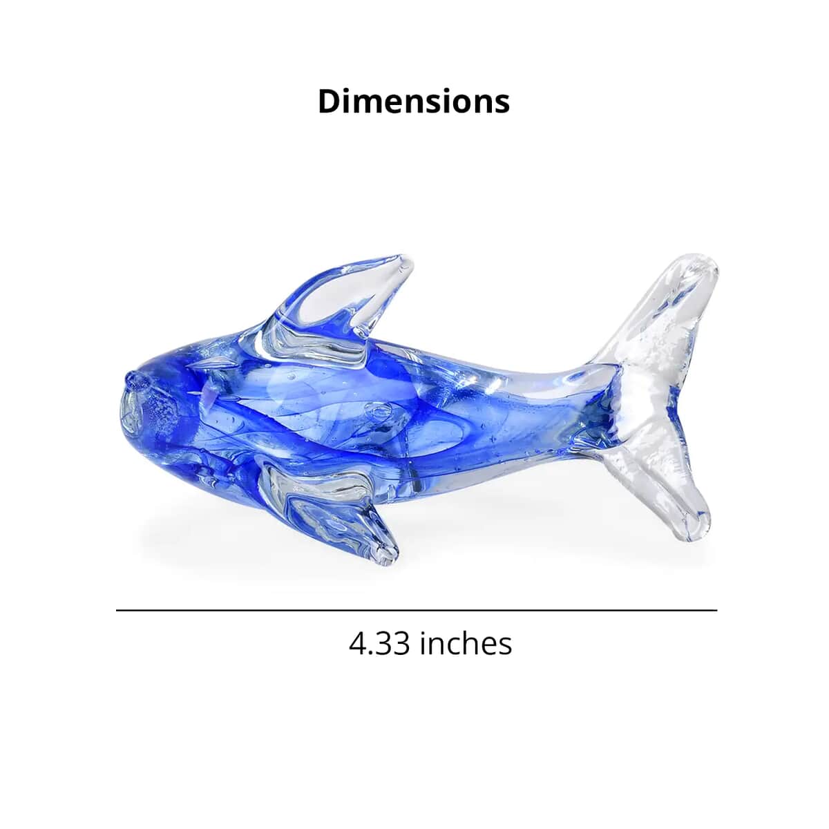 Decorative Glass Dolphin (4.33") image number 6