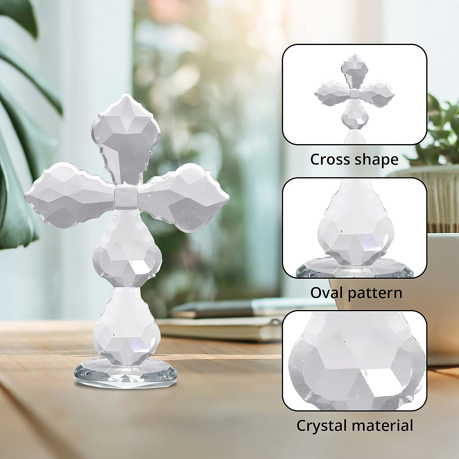 Decorative Crystal Cross