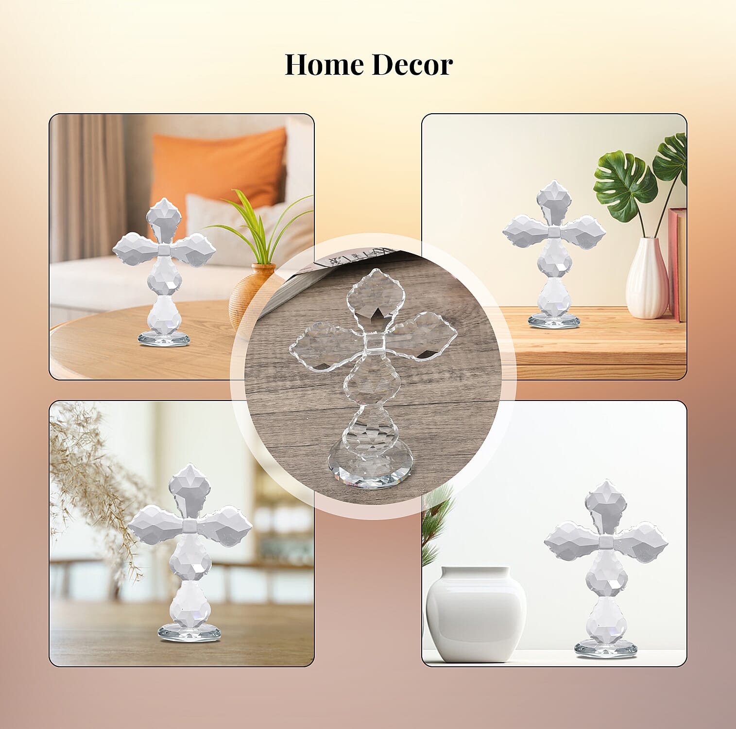Decorative Crystal Cross