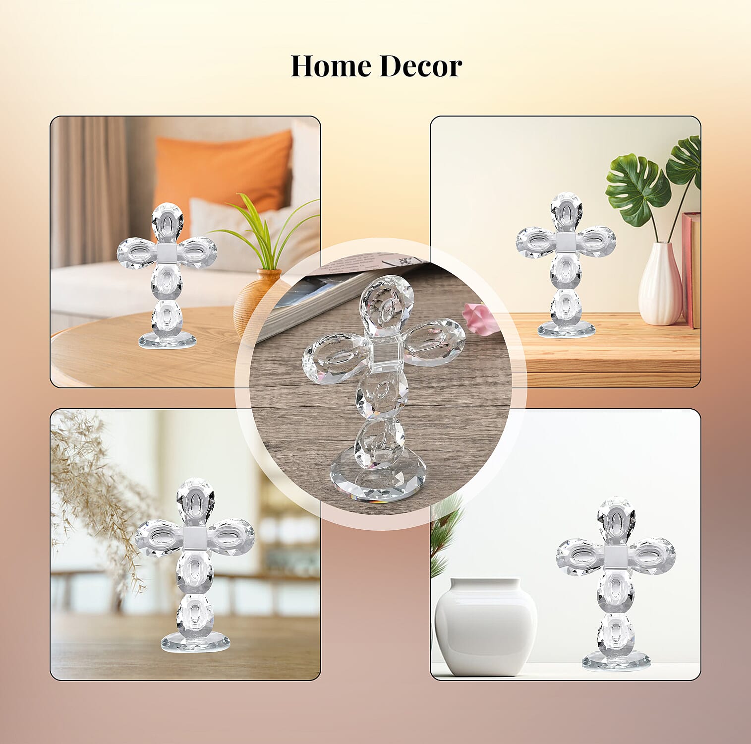 Decorative Crystal Cross