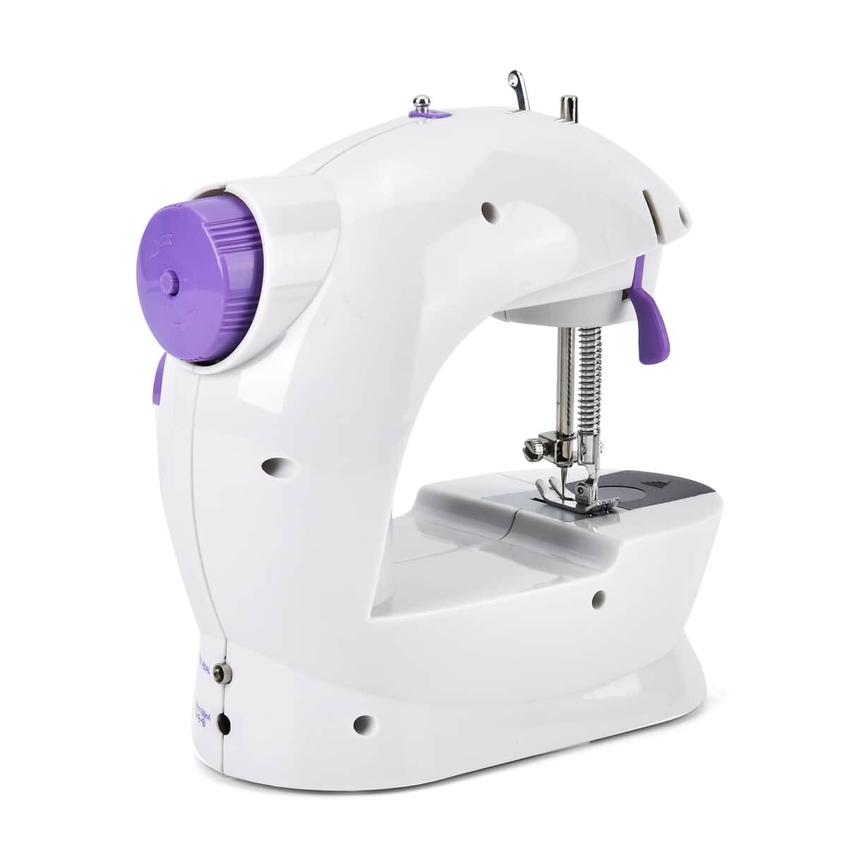 Portable Electric Sewing Machine with Template and Sewing Kit - Purple image number 2