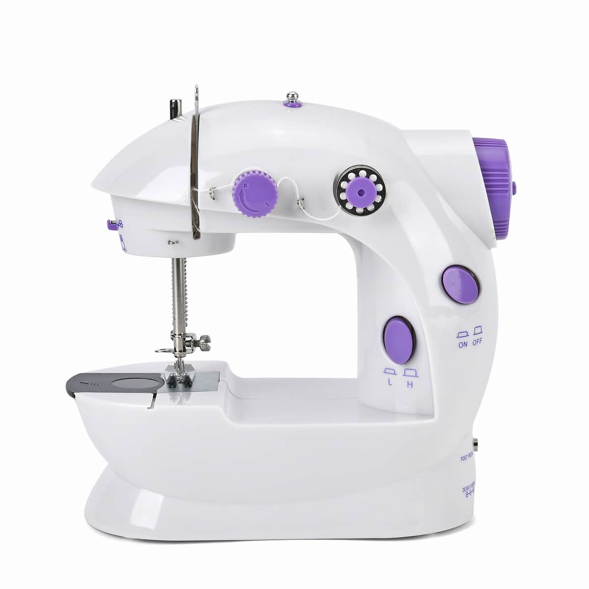 Portable Electric Sewing Machine with Template and Sewing Kit - Purple image number 3