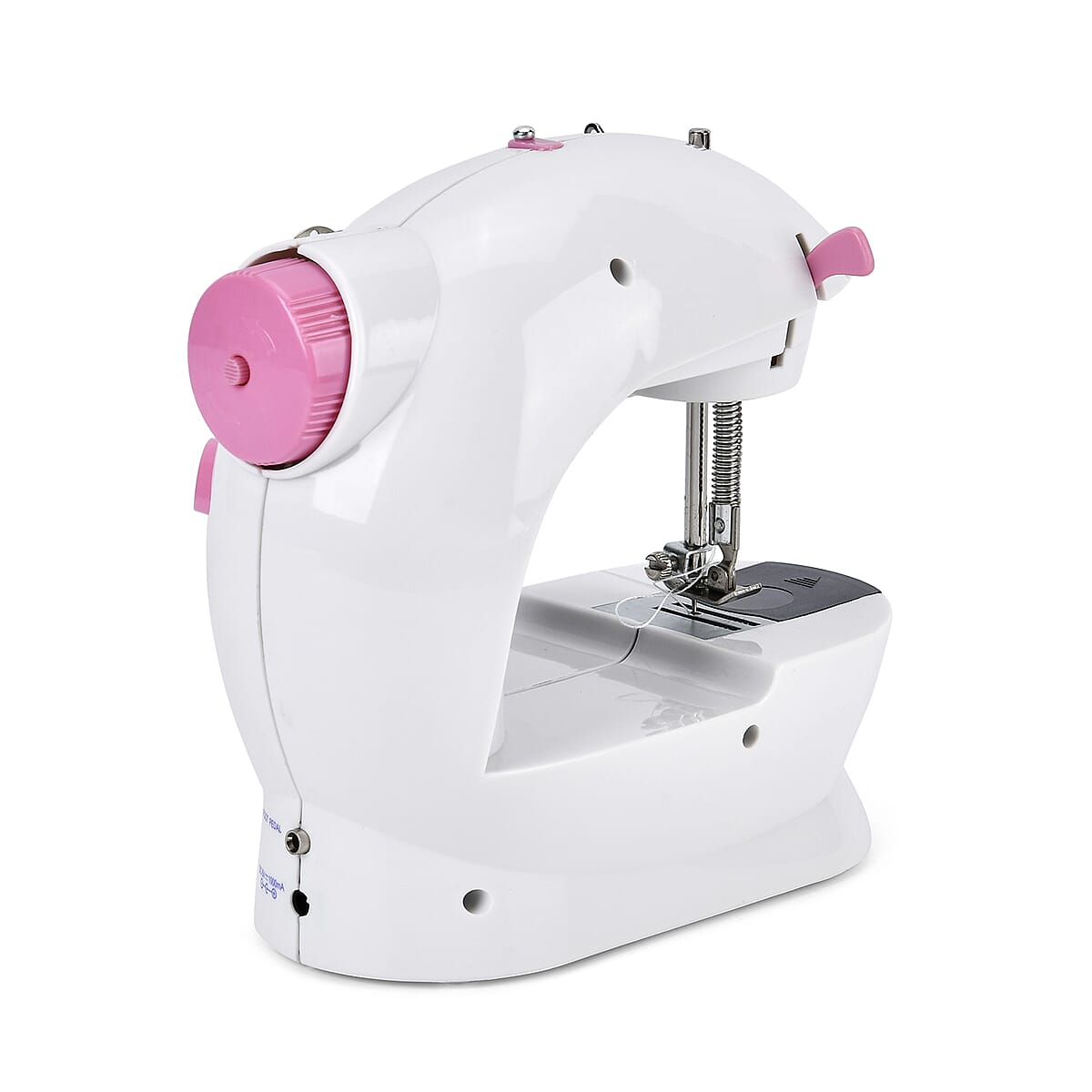 Portable Electric Sewing Machine with Extension Table and Sewing Kit, Dual Speed Mini Sewing Machine for Beginners- Pink image number 2