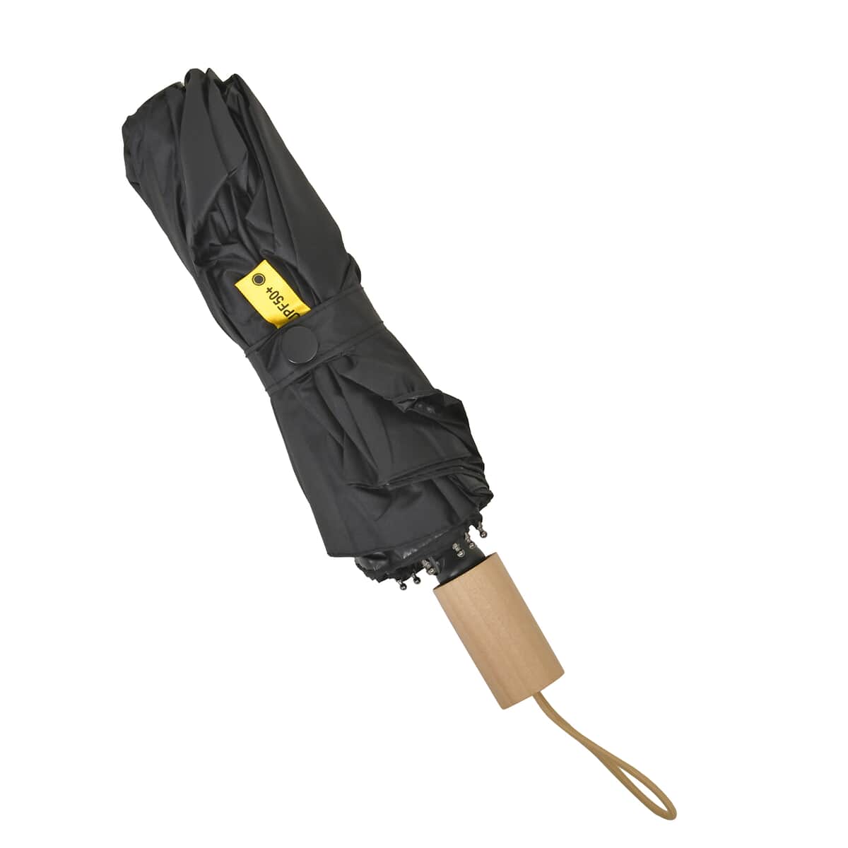 Black Folding Sun Umbrella with 10 Ribs (Inside Black Coating Can Provide UPF 50+ Protection) image number 0